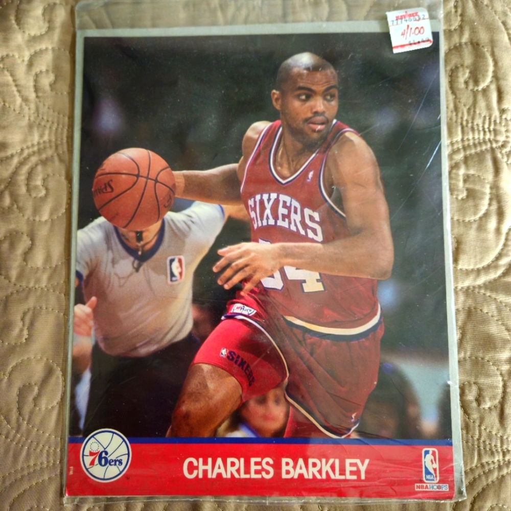 Charles Barkley 8 x 10 NBA hoops